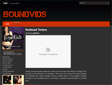 Tablet Screenshot of boundvids.com